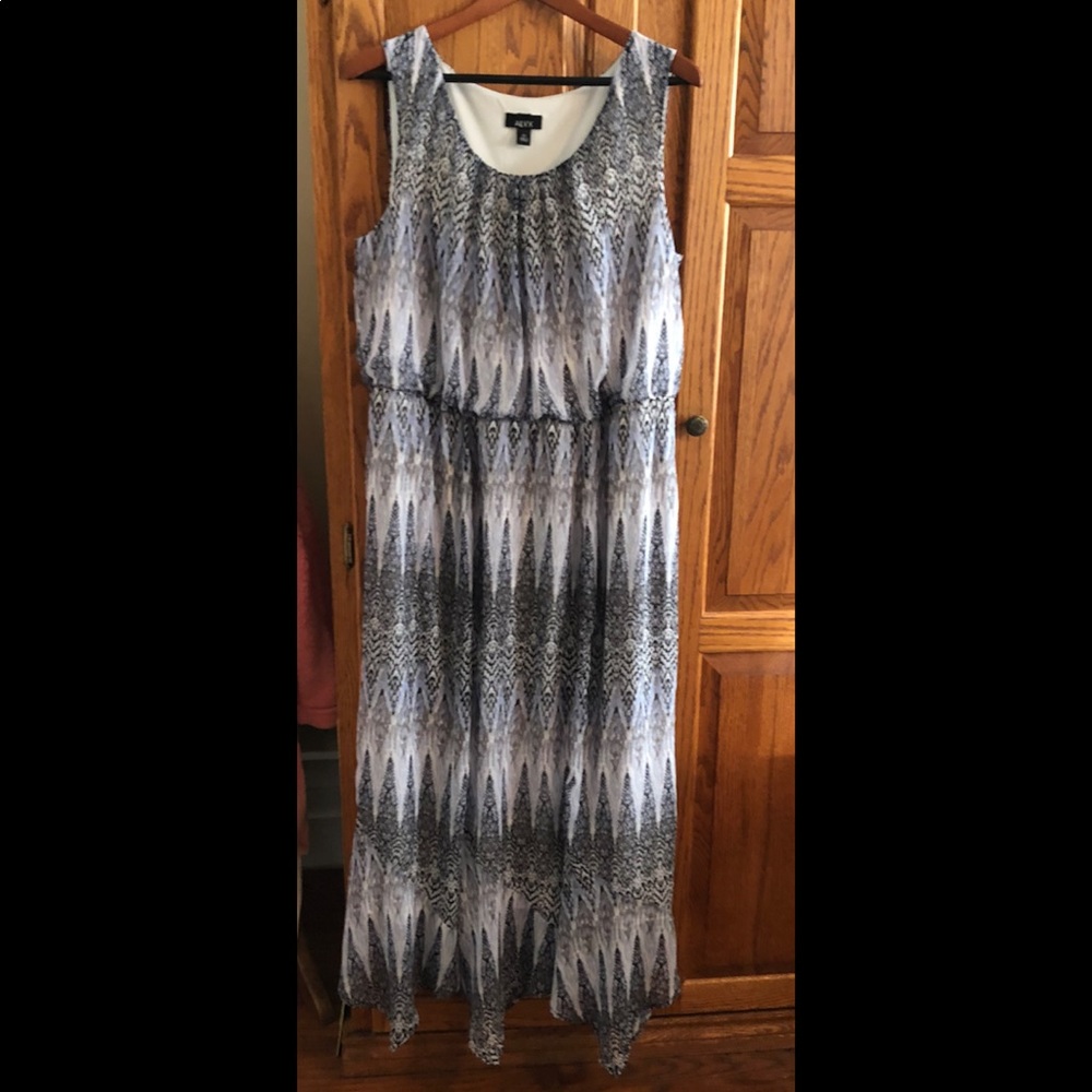Lined maxi dress  2x